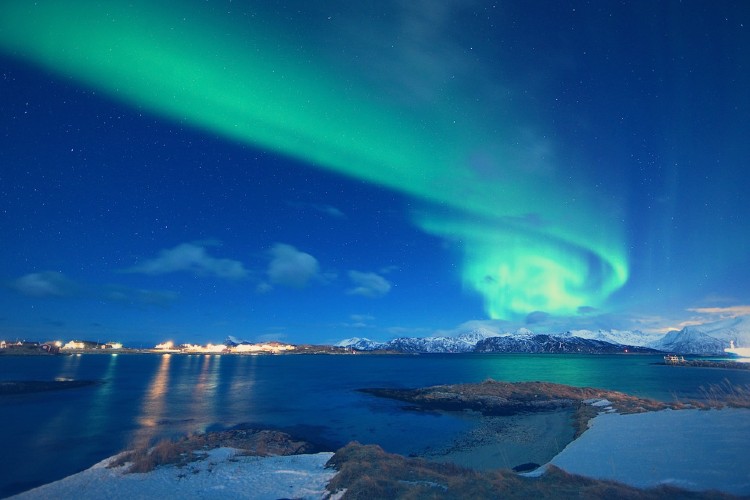 aurora boreal en tromso noruega